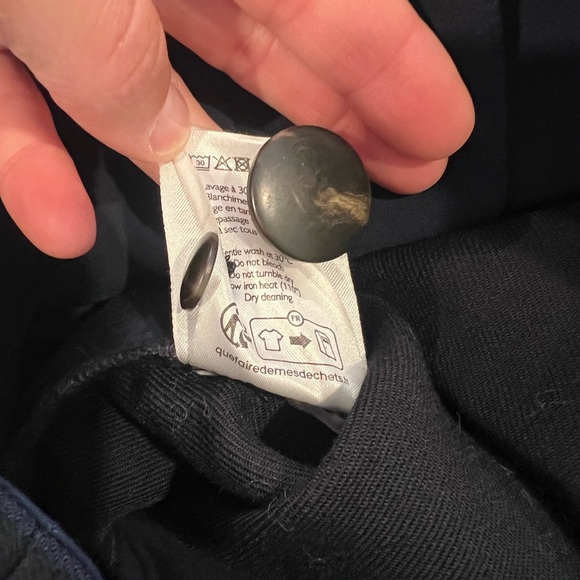 Classic Navy Straight-Leg Dress Pants - Picture 5 of 6